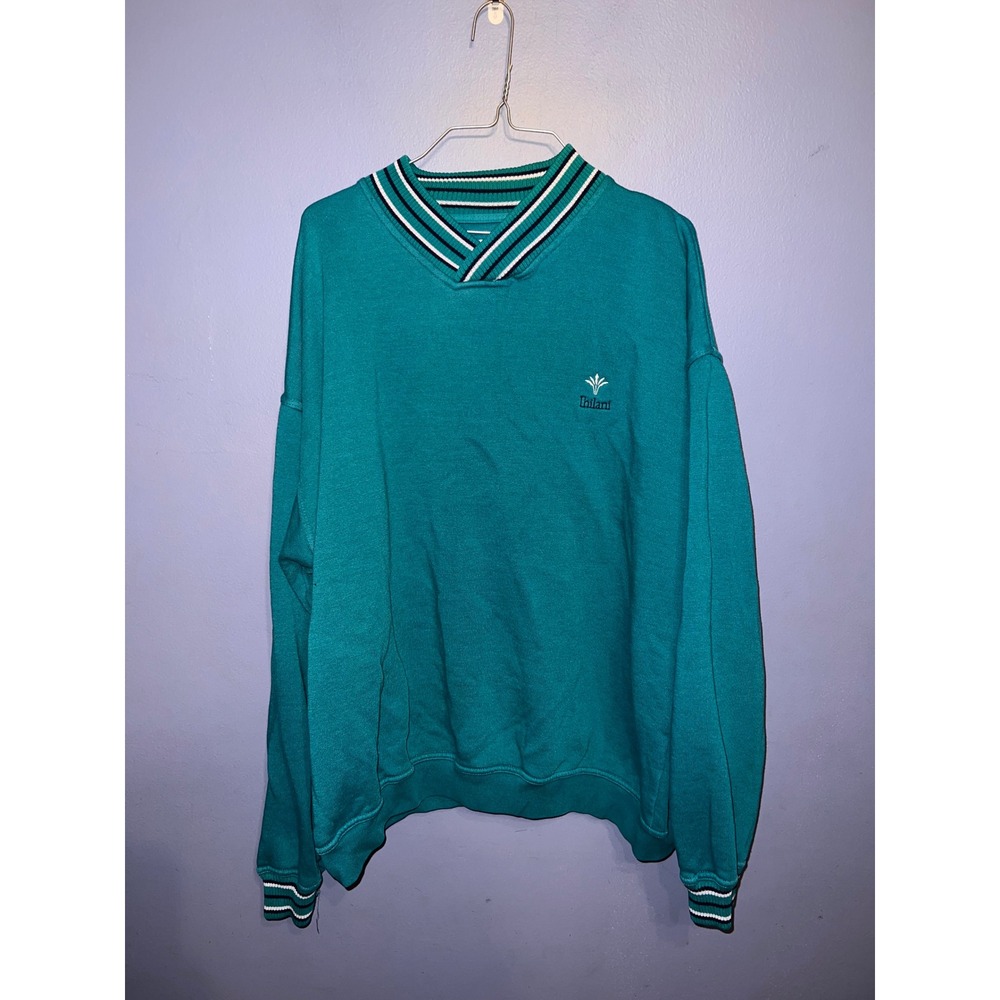 Vintage Teal Green Hawaii Ihilani Resort Crewneck Sweatshirt Size XL 90s Causal